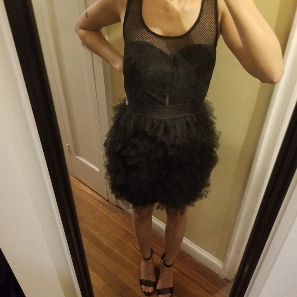BCBG black fun party dress